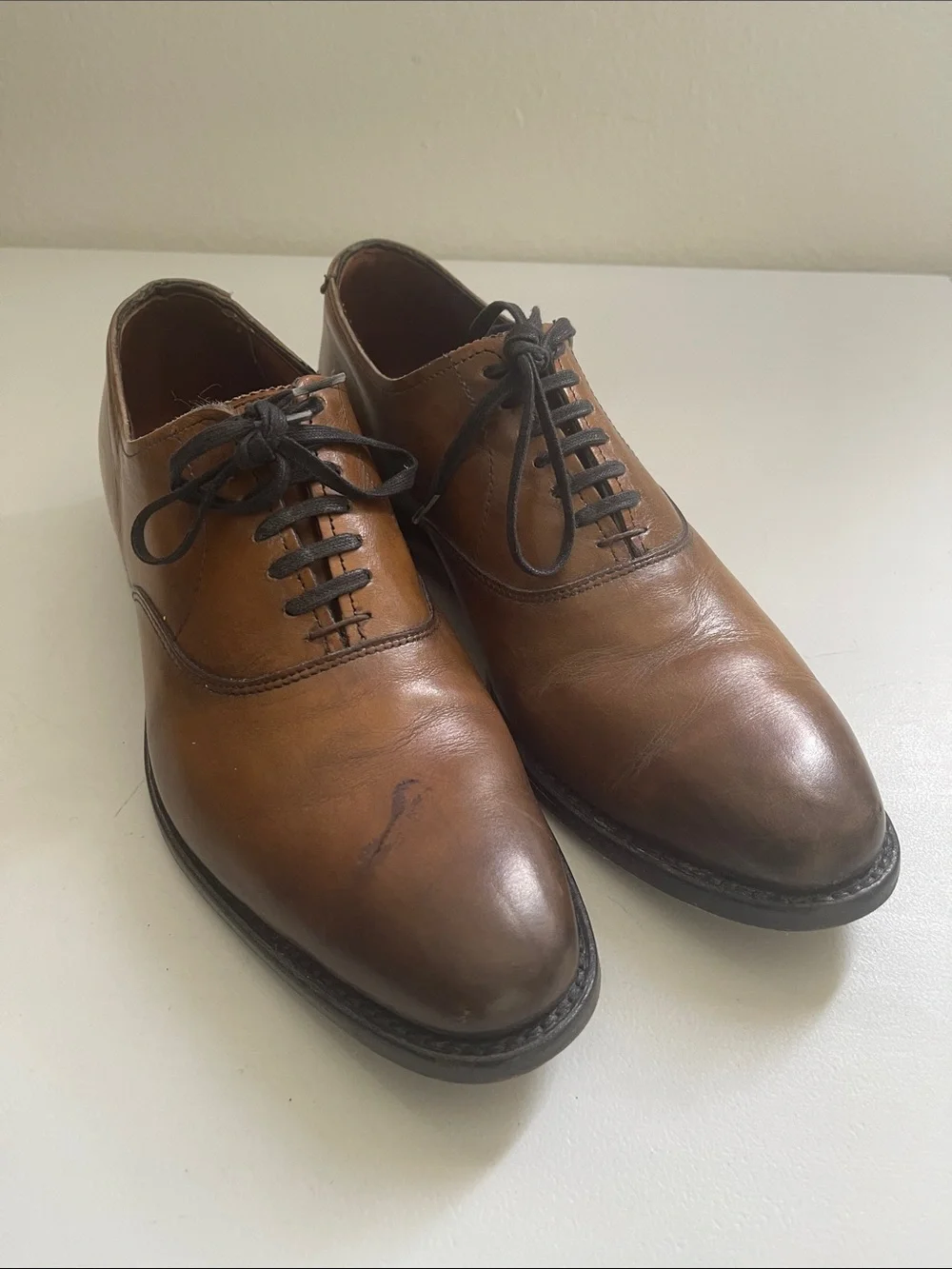 Allen Edmonds Carlyle Plain Toe Oxfords Size 7.5 D